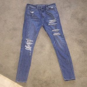 American eagle skinny high waisted stretchy jeans